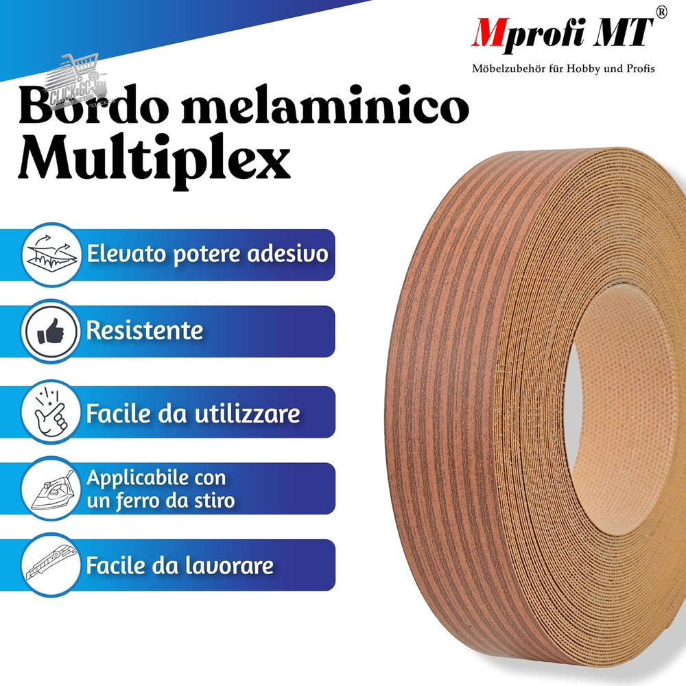 ® - Multiplex Effect Edge | 22mm X 20M | Easy to Apply | Kitchen Edge in