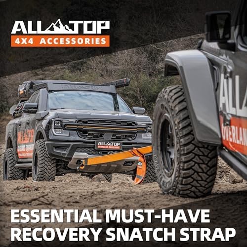 Heavy Duty Tow Strap Recovery Kit 3" x 30ft 35,000 lbs 100% Nylon Off-Road