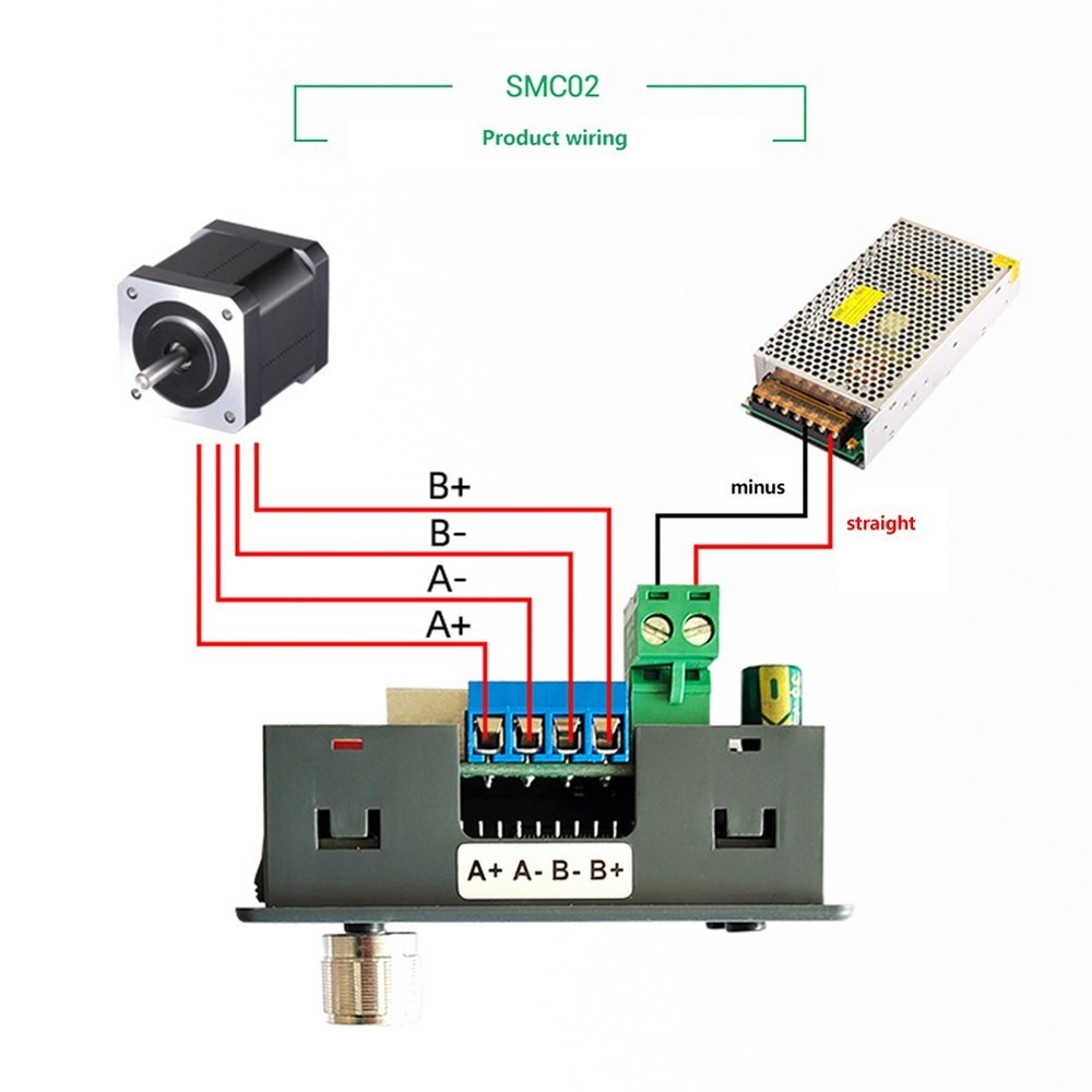 Compact Stepper Motor Control Module LCD Screen Precise Motion Control