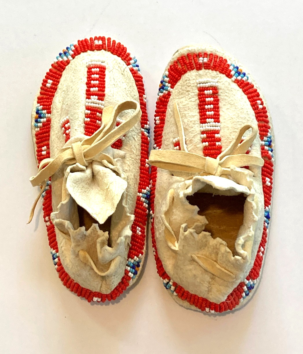 Moccasins - Child's Beaded Moccasins - Traditional Handmade Beaded Moccasins