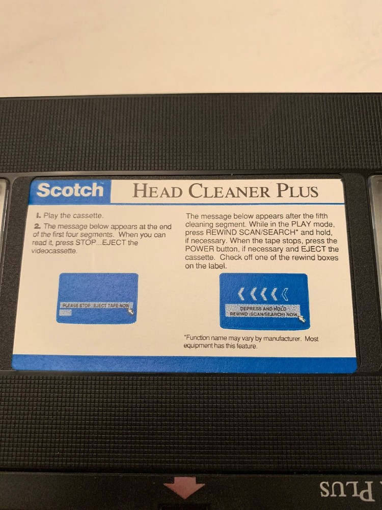 Scotch VCR Head Cleaner Plus