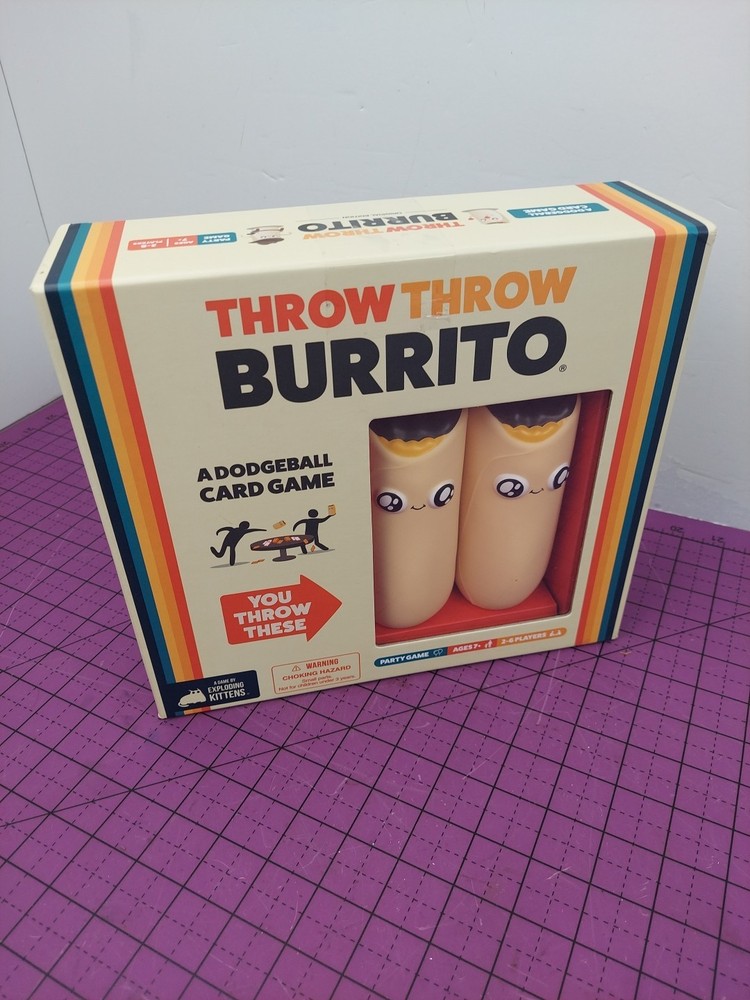 Throw Throw Your Burrito Game By Exploding Kittens - NEW In Wrapping