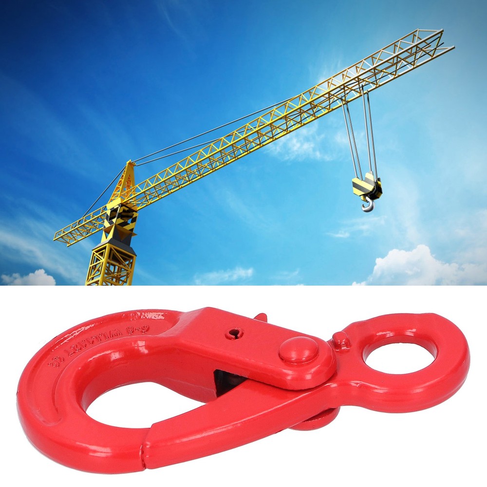 Slip Hook Safty Lock Self Locking Eye Type Lifting Hooks Working Tension 1.12T❀