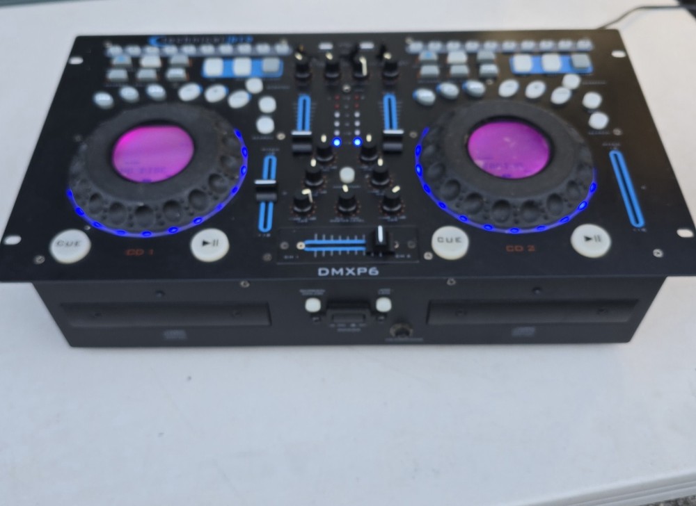 Technical Pro DMXP6 Double CD Mixer with USB, Scratch and BPM
