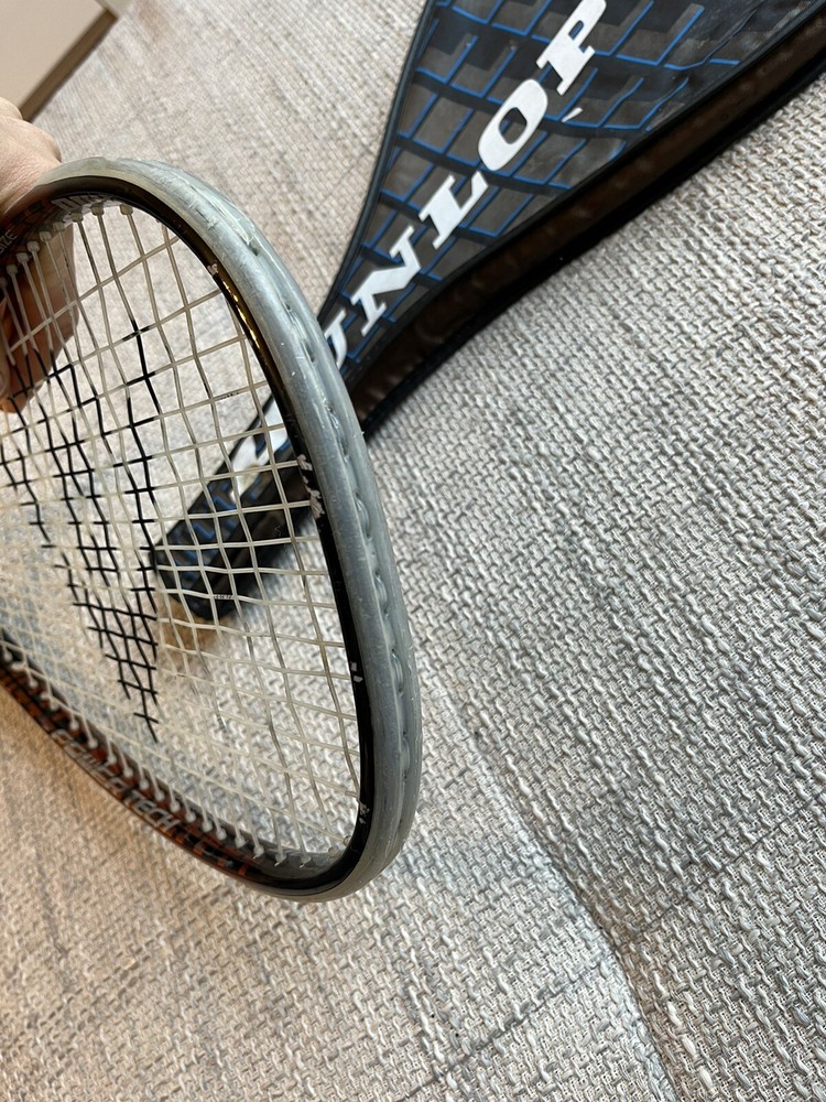 Dunlop orange Squash Racket power tech 500cm2 bag