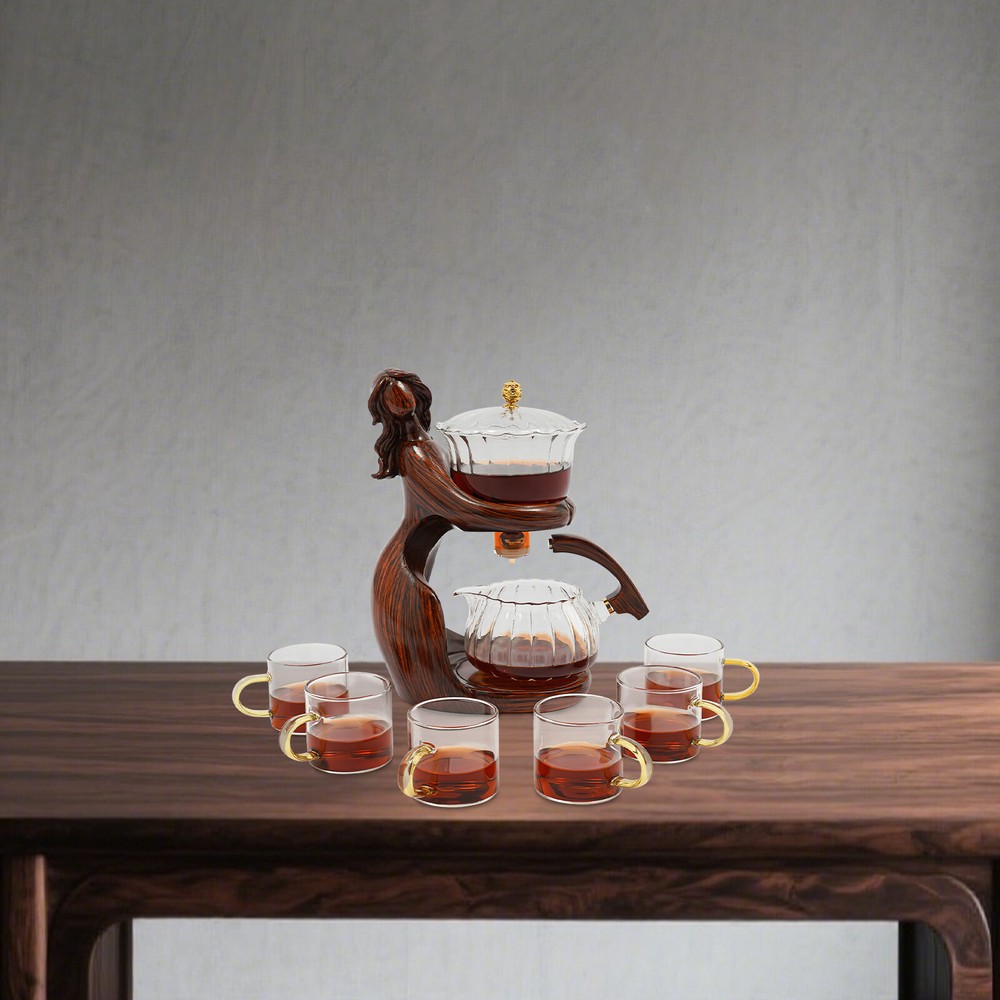 Teapot Set Semi Automatic Tea Set Tea Set with 6 Small Cups Coffee Set Teapots