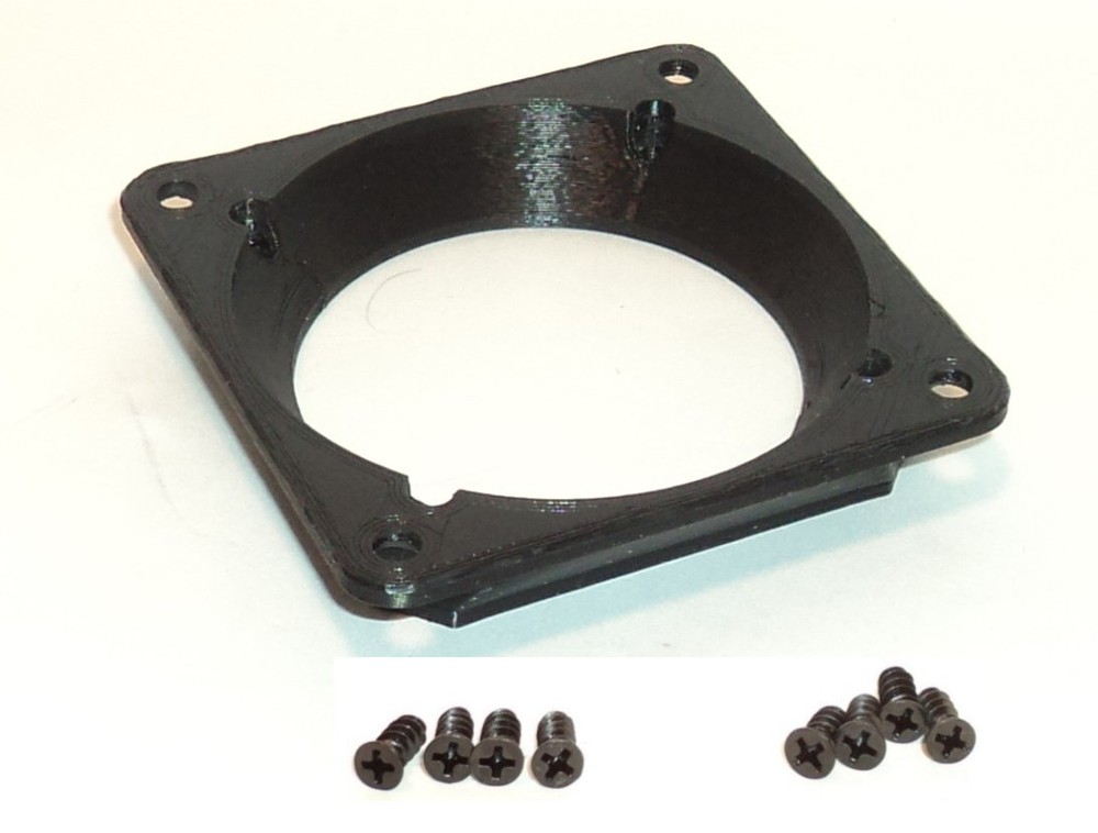 60mm to 50mm CENTERED OFFSET Fan Adapter Converter change PC Case Mod Custom