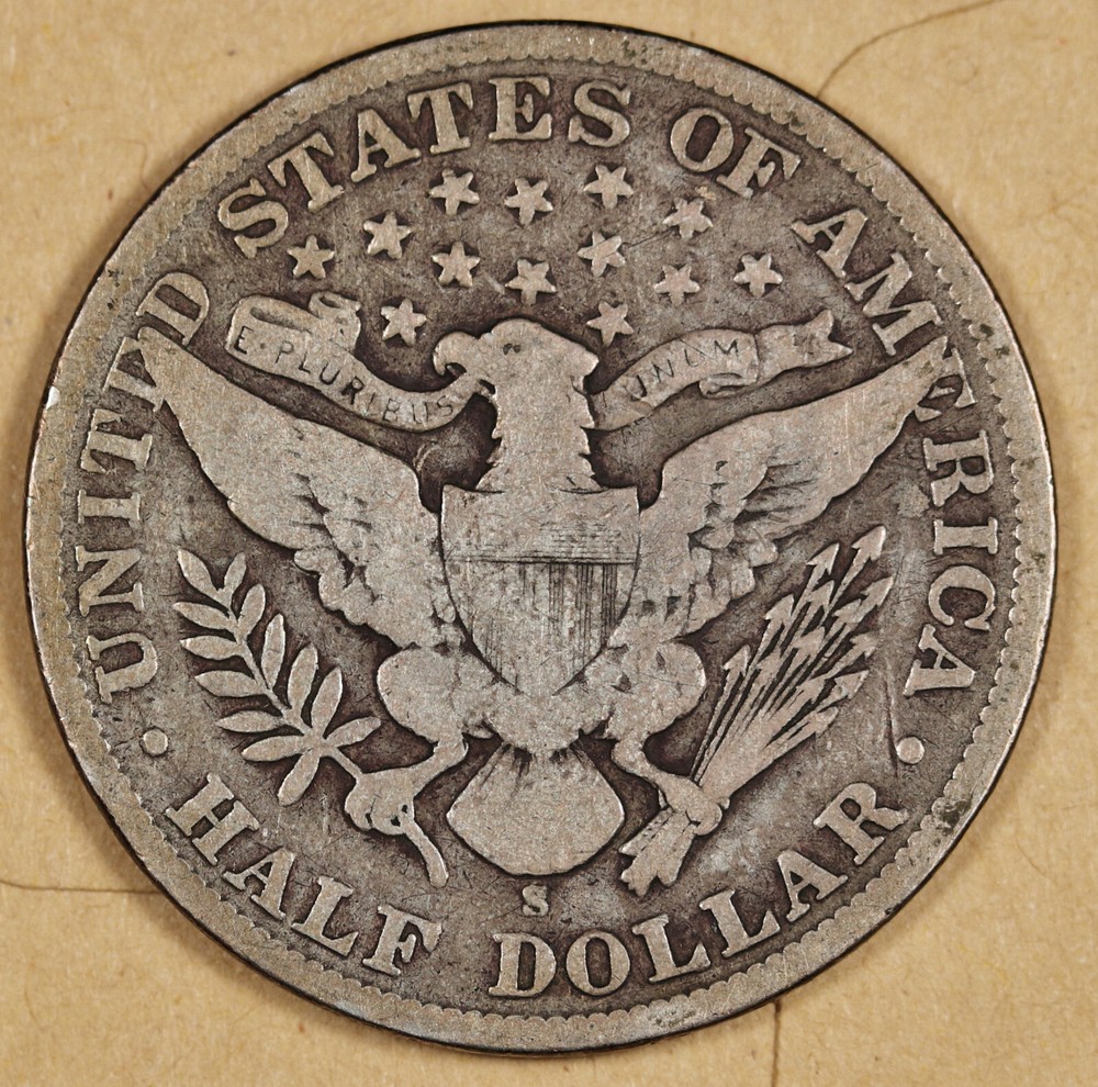 1910-s Barber Half. Fine. 193995