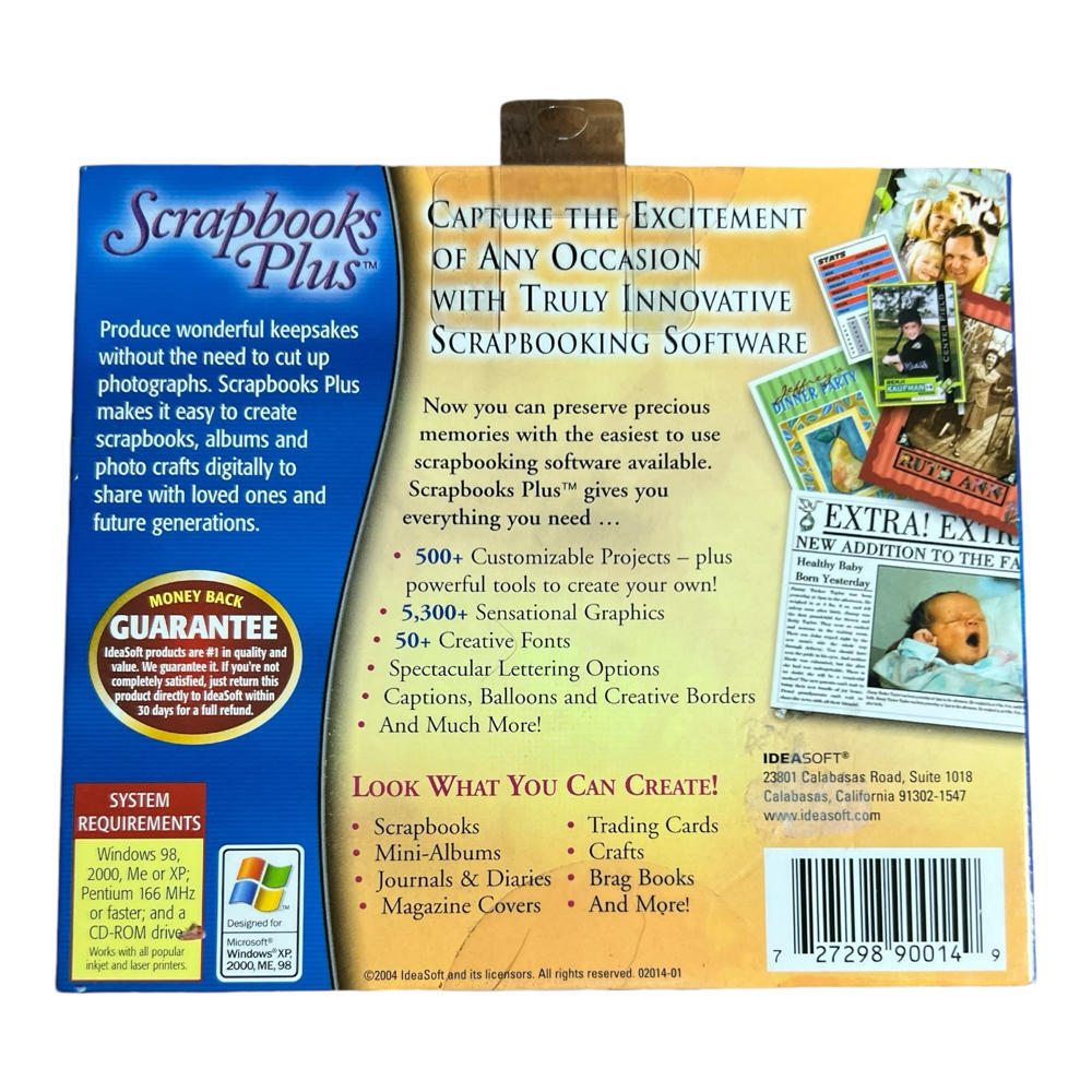 Ideasoft Scrapbooks Plus Software - Scrapbooking Made Easy