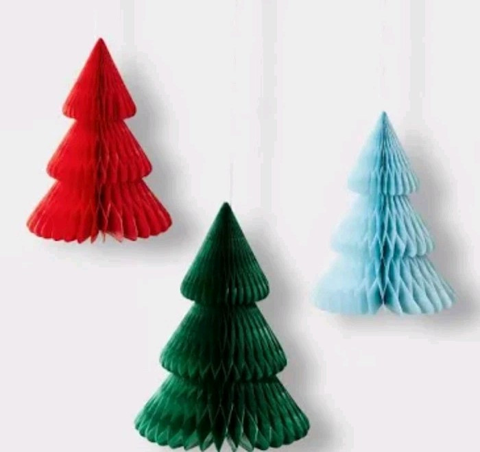Christmas Honeycomb Trees