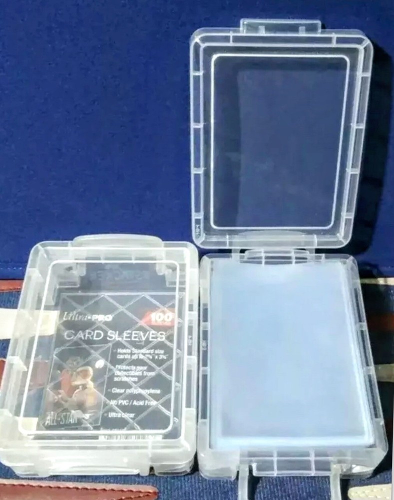 Card Storage Box Vaults (6-Boxes) FOR SLEEVED CARDS (Each Holds 50) 🏆 STACKABLE