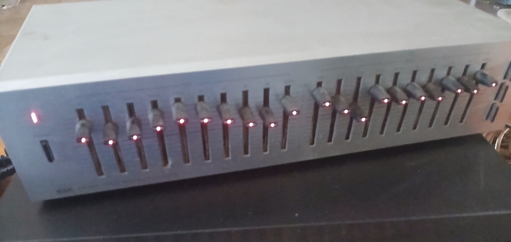 Working BSR EX-100 VTG Stereo Frequency Equalizer - Tested