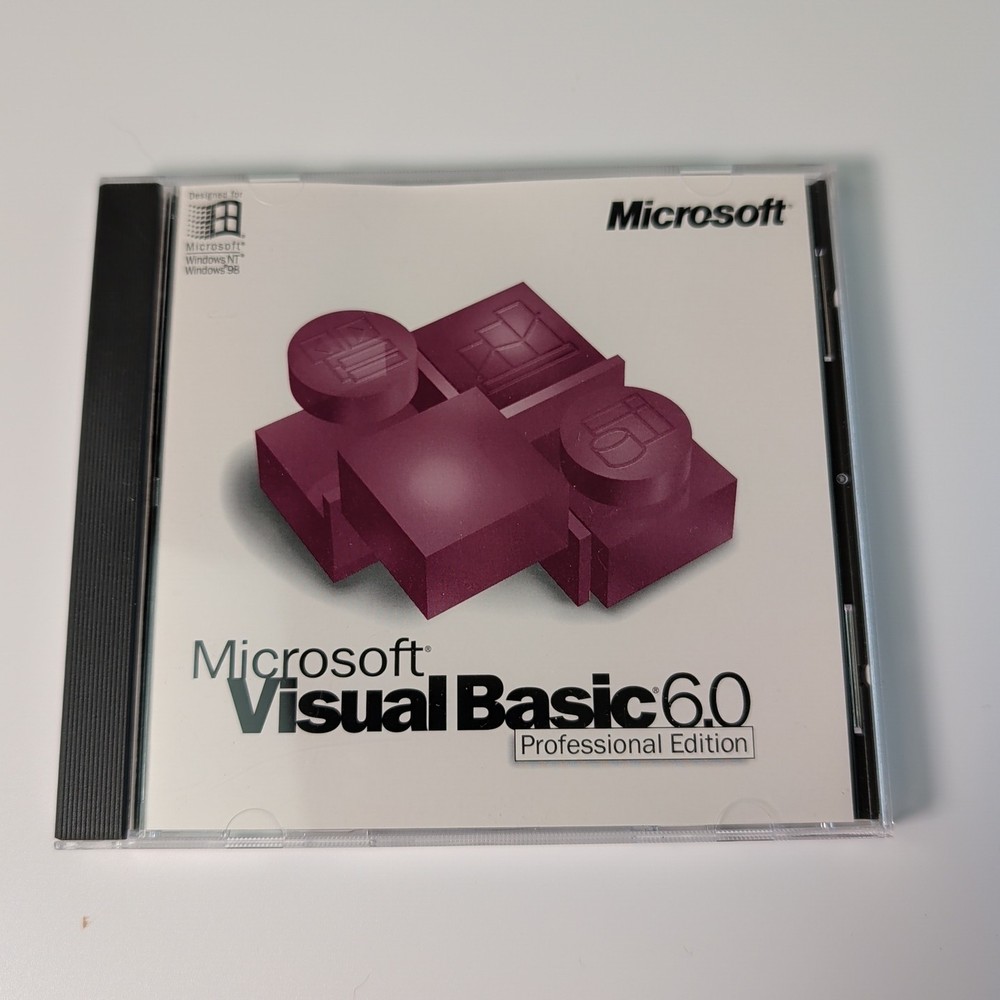 Microsoft Visual Basic 6.0 Professional Edition 203-00769 Clean Disks
