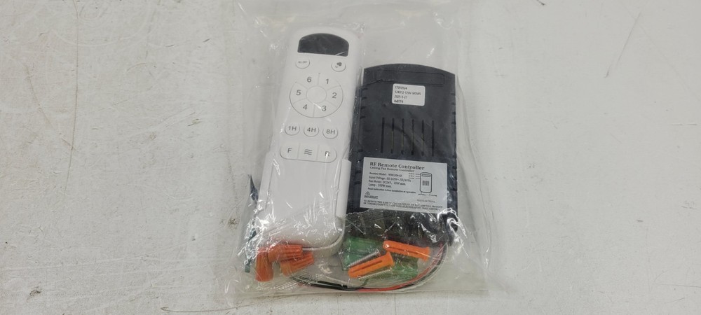 Hand-Held Ceiling Fan LCD Remote Control System with Receiver and Wall Holder