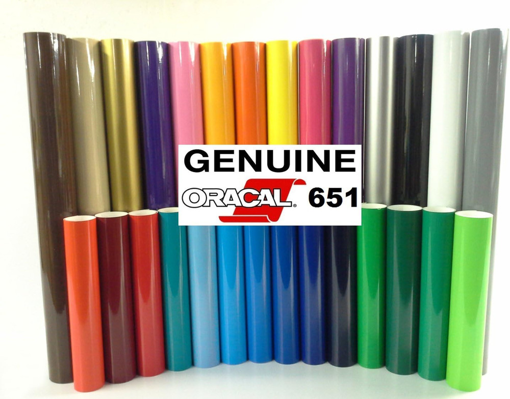 ORACAL 651 Multi-Colored Vinyl Solvent-Based Adhesive-Backed Calendared Wrap Dec