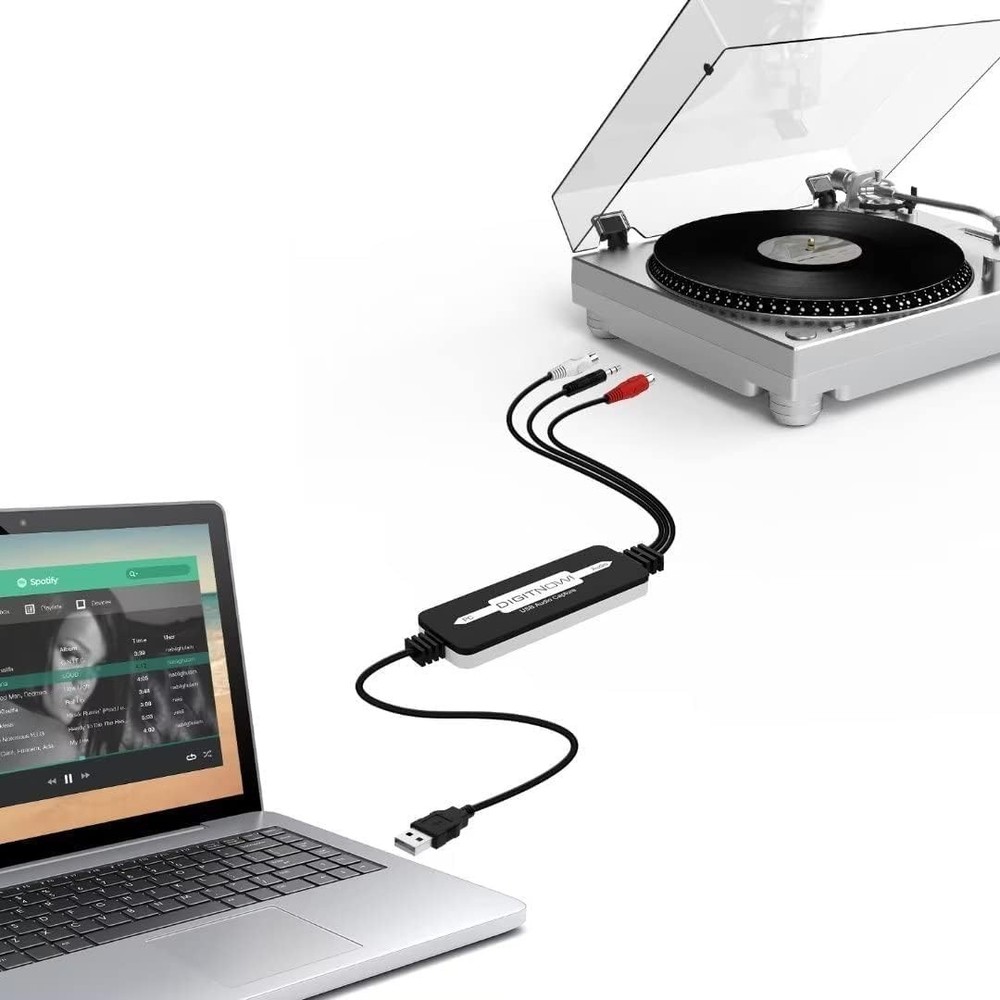 Versatile USB Audio Capture for Vinyl to MP3 Conversion - Mac & Windows Support