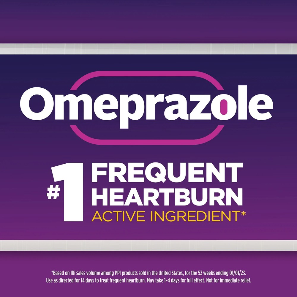 Equate Omeprazole Delayed Release Tablets 20 mg, Frequent Heartburn