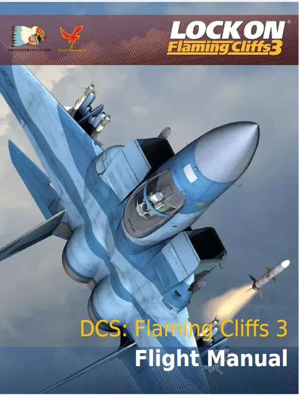 DCS Fighter Aircraft crew checklist & Operating flight manual PRINTED