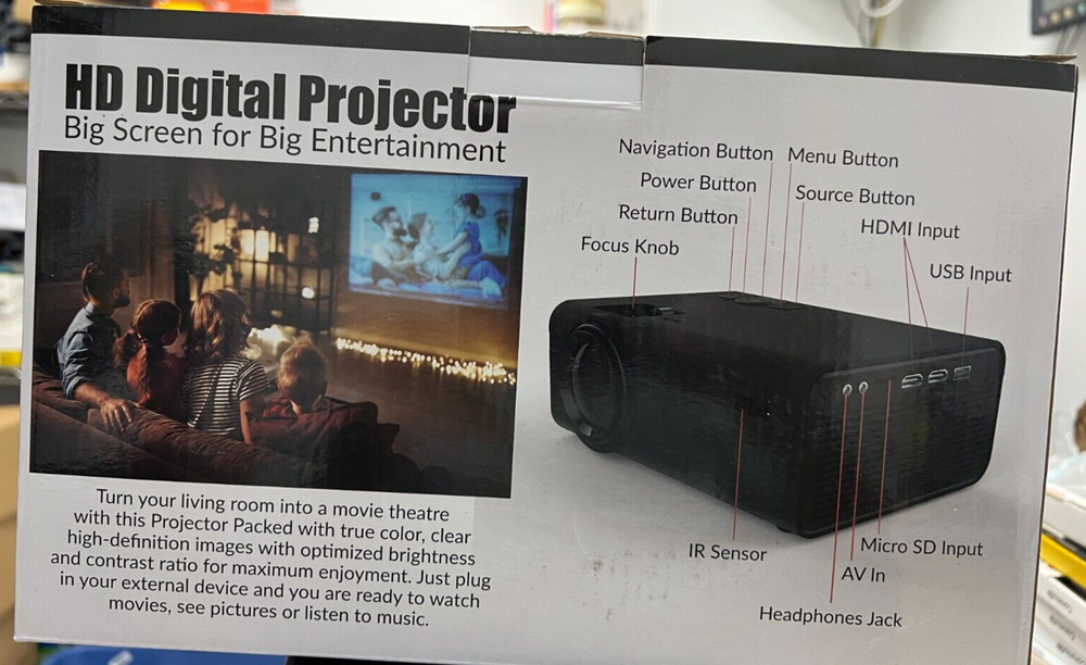 HD Digital Projector Super Sonic SC-80P