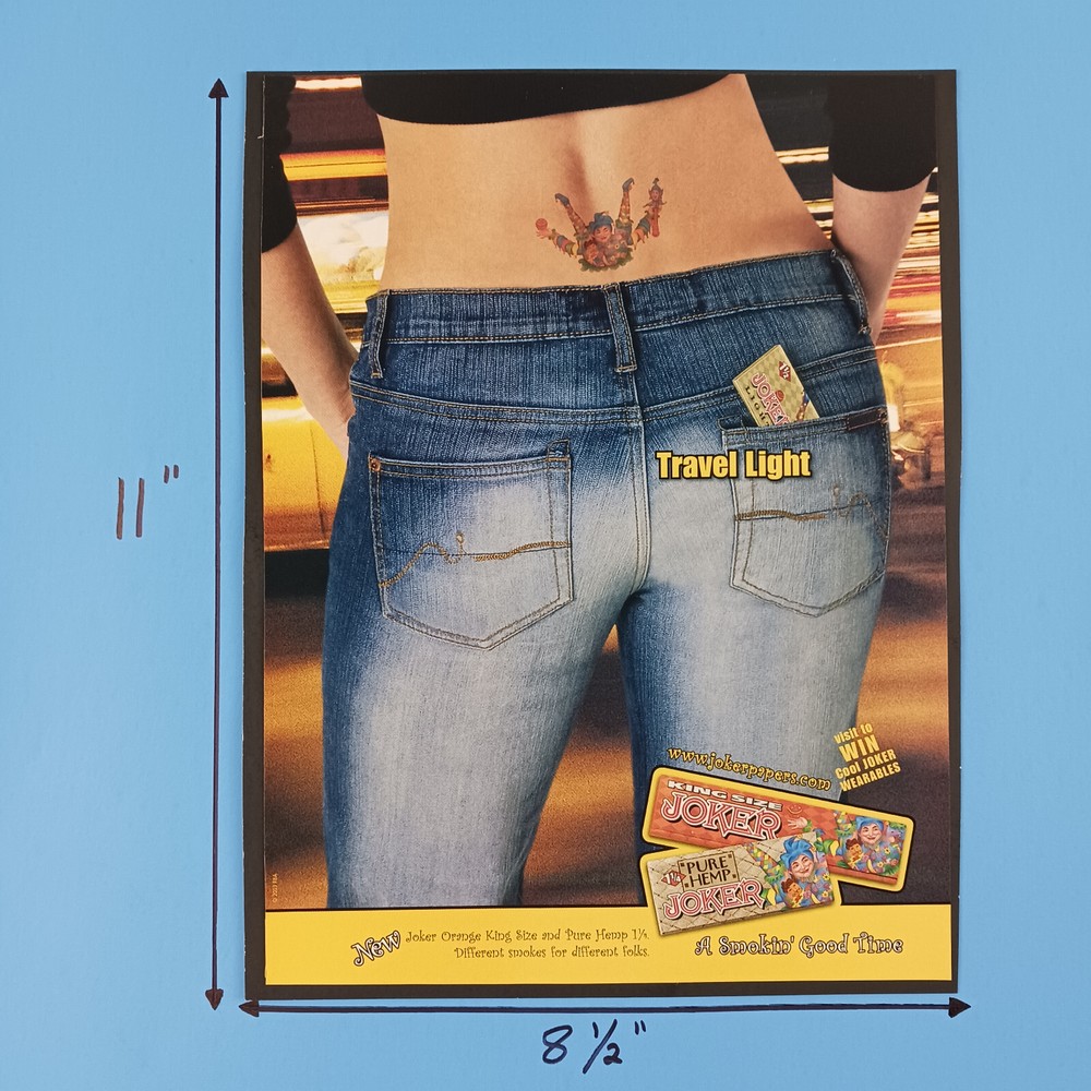 2003 Joker Rolling Papers Print Advertisement