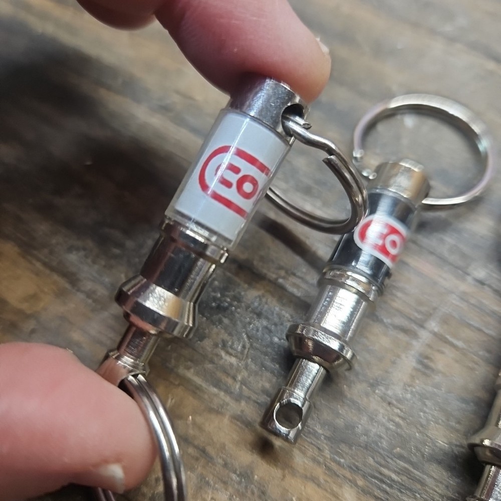 Three Vintage CONOCO Gas Oil Pull Apart Keychain