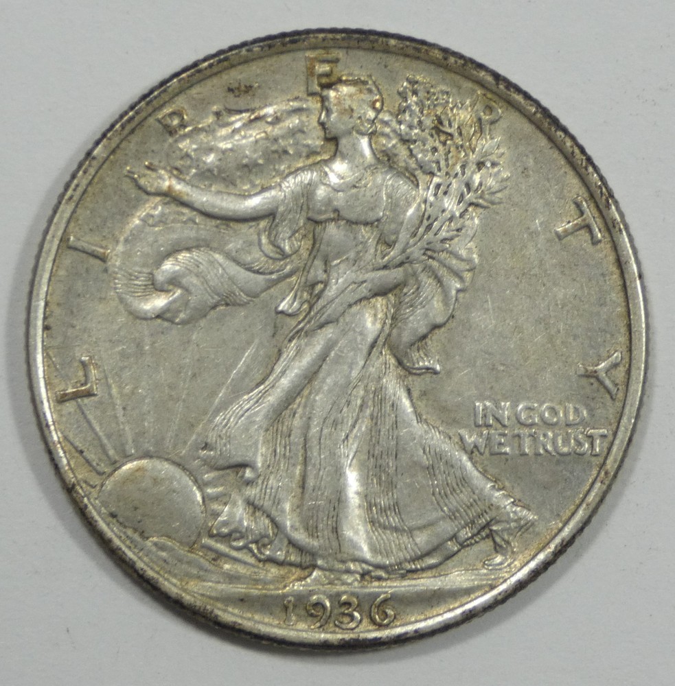 1936 Walking Liberty Half Dollar EXTRA FINE Silver 50c