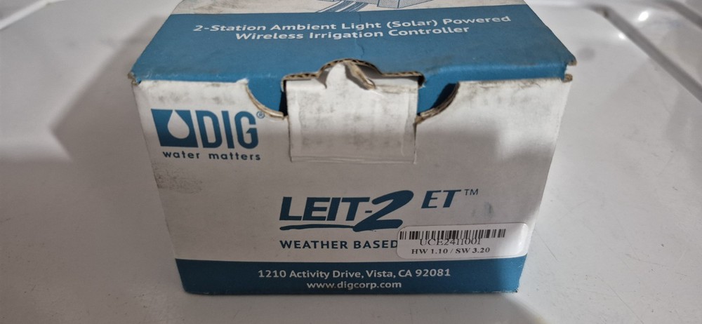 Dig Leit-2et 2 Station Solar Sprinkler Controller