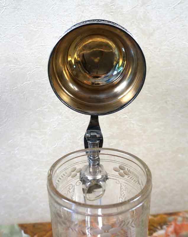 Russian Handmade Crystal Silver Beer Mug