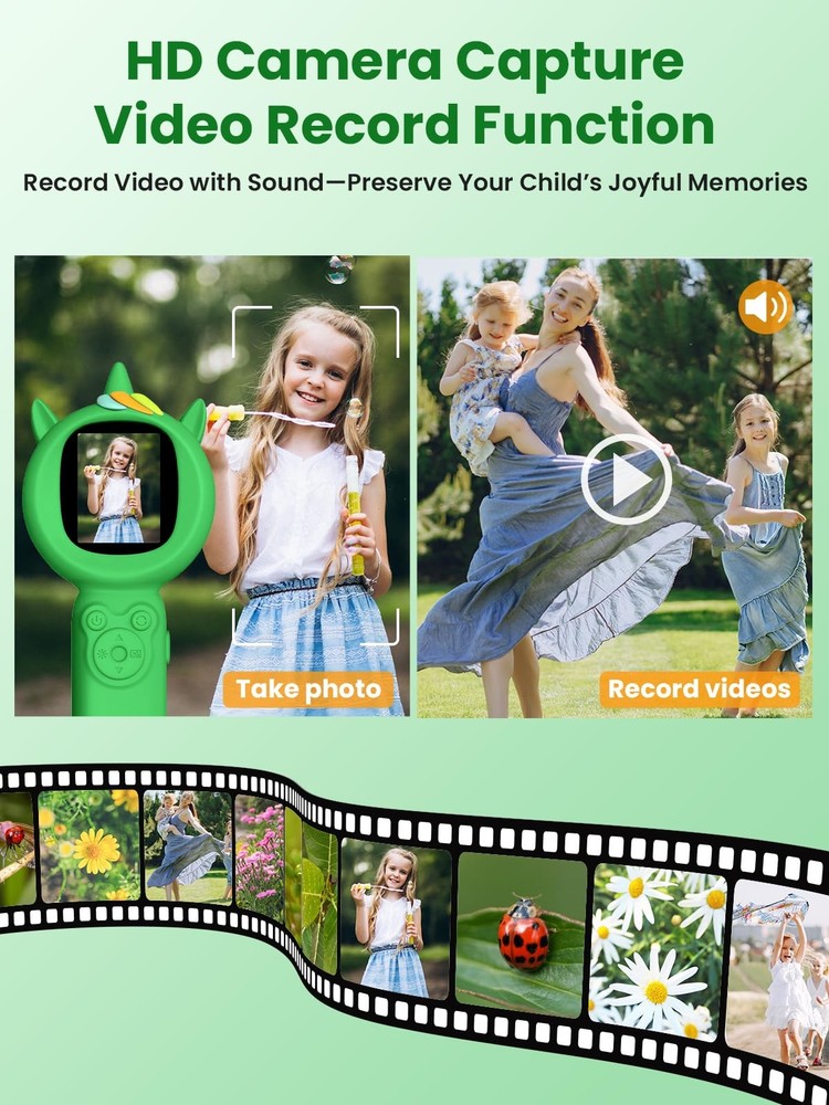 Acoath Microscope for Kids, Auto-Focus Handheld Digital Microscopes Green