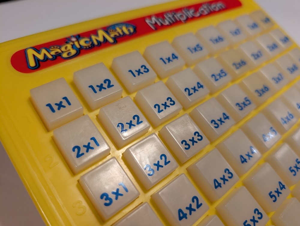 Vintage 1993 Magic Math Multiplication Educational Learning Machine