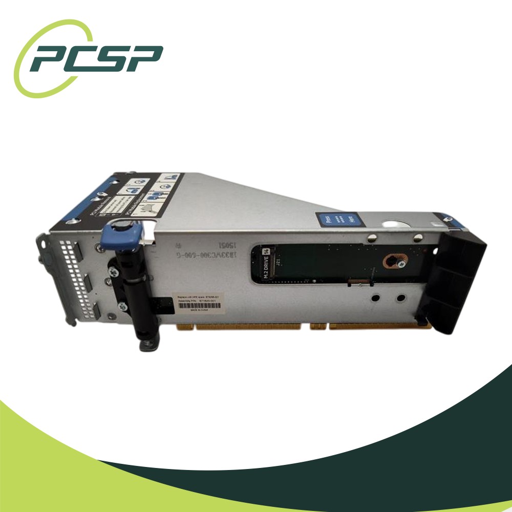 HP DL380 Gen10 PCI Riser w/ Dual SATA M.2 + 3 PCIe Slots – 877946-001