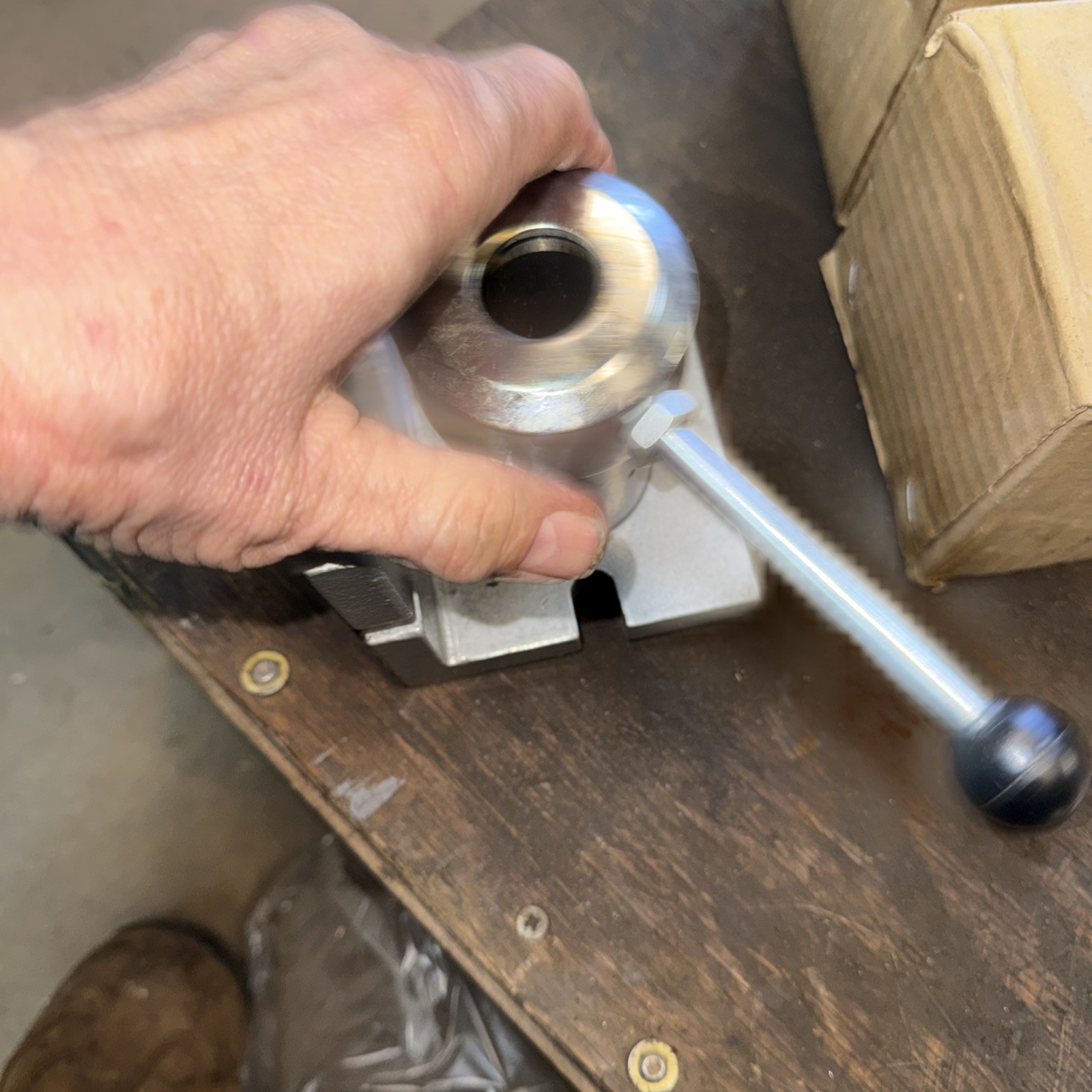 Horizontal/Vertical 5C Collet Holder Fixture Chuck Cam Operated