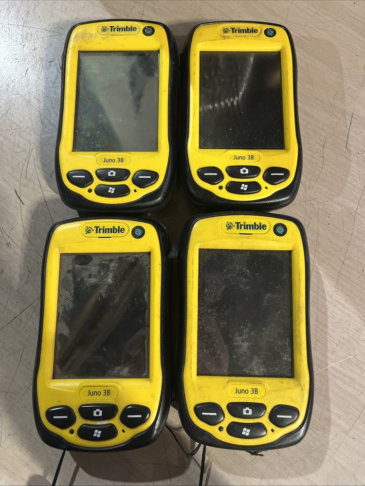 x4 TRIMBLE JUNO 3B SERIES GPS HANDHELD MOBILE MAPPING DATA