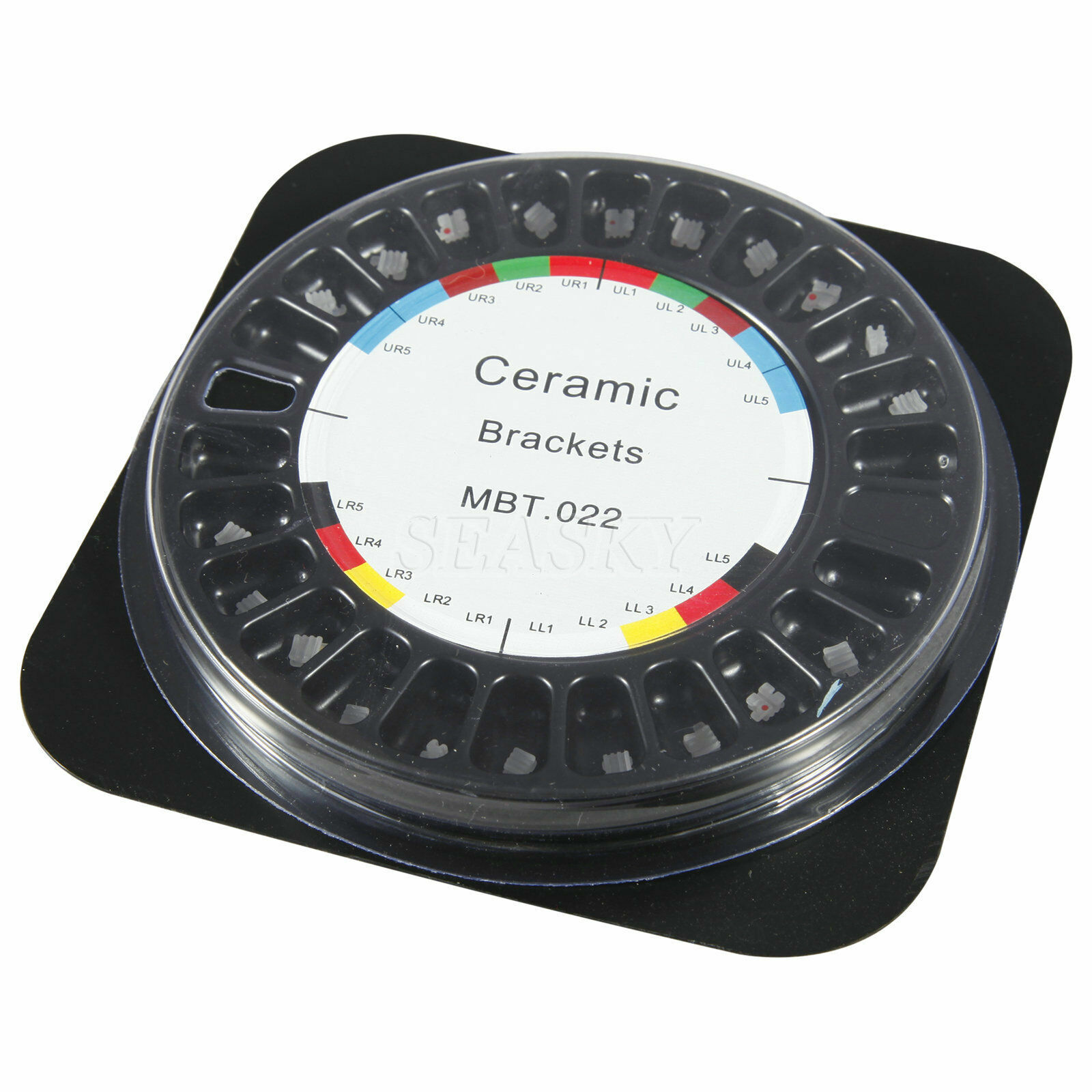 10 Packs Dental Orthodontic Bracket Braces Ceramic MBT 022 with 3-4-5 Hooks