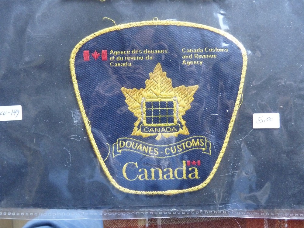 VINTAGE POLICE  CREST PATCH BROAD