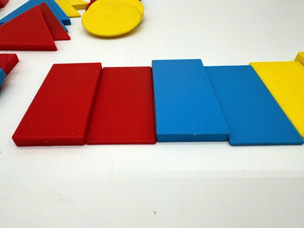 Attribute Block Desk Set w/Storage Tray by Learning Resources Educational 50 Pcs