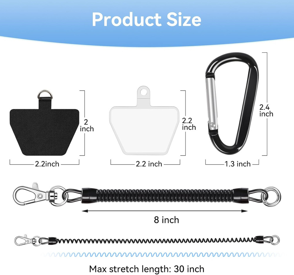 Adjustable Smartphone Lanyard Strap for Secure Outdoor Use