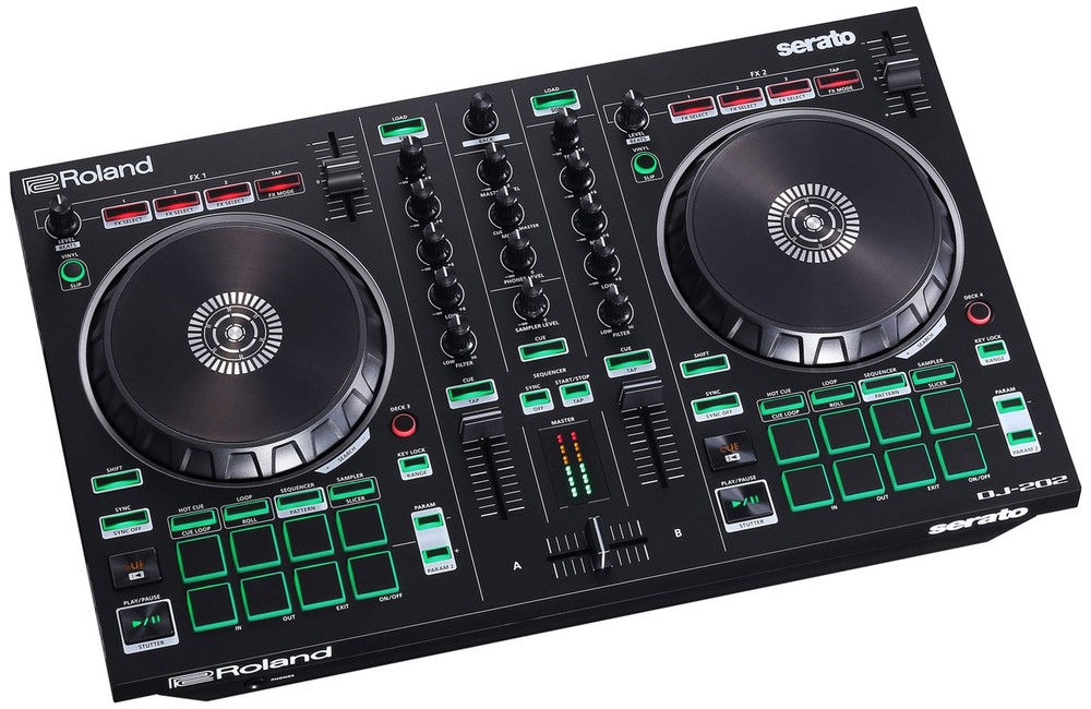 Roland DJ-202 DJ Controller w/ Case