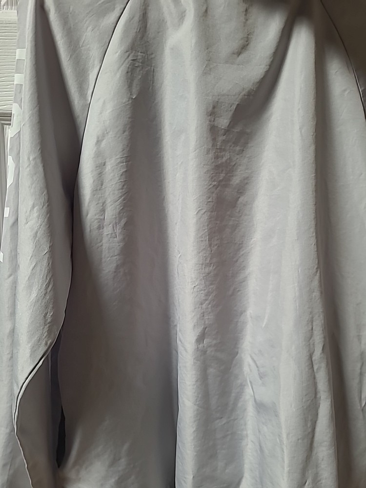 Harry Potter Gray Pullover 1/4 Zip Windbreaker S Small Hogwarts Polyester