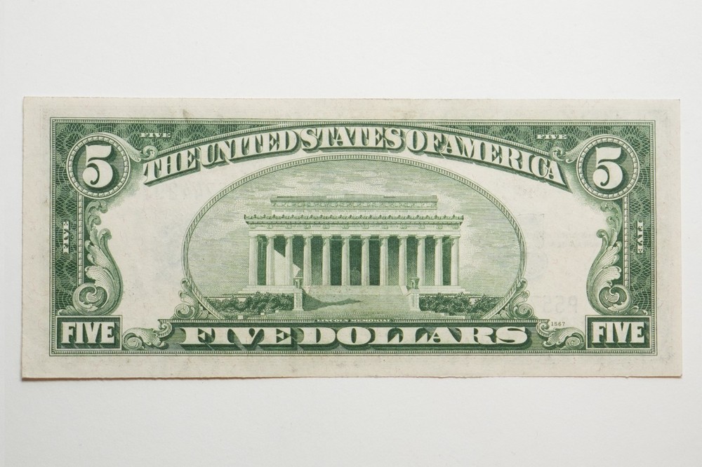 1934-C $5 US Silver Certificate