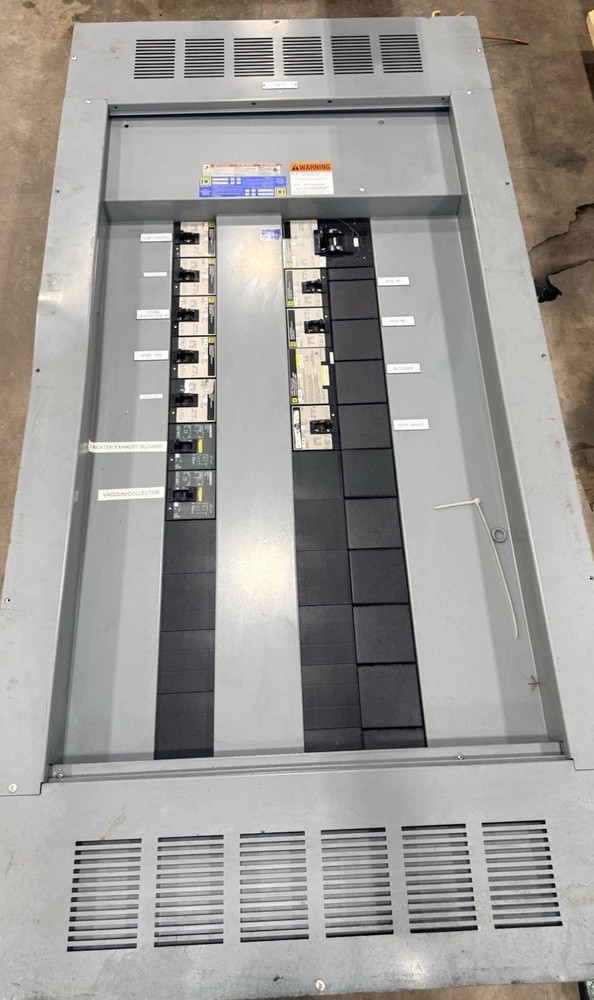 Square D I-Line Panelboard 400A 480V 3PH w/ Main Breaker + Multiple Breakers