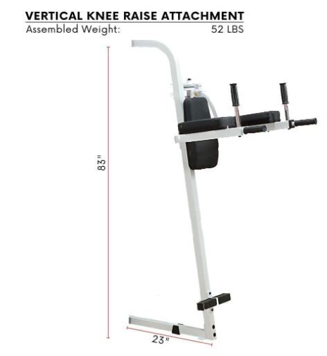 Body-Solid VKR30 Vertical Knee Raise and Dip Station Attachment