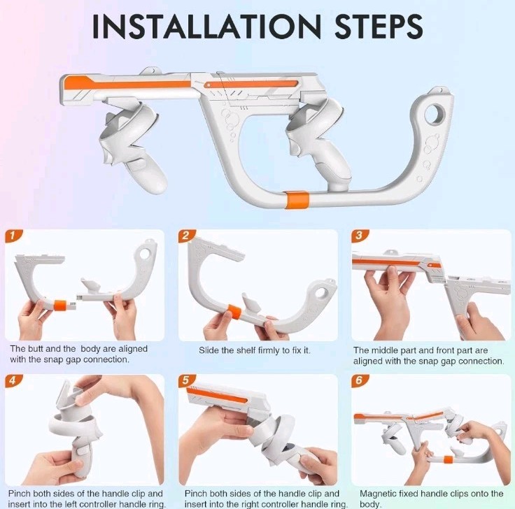 HUIUKE VR Controllers Holding Game Accessories for Meta Quest 2