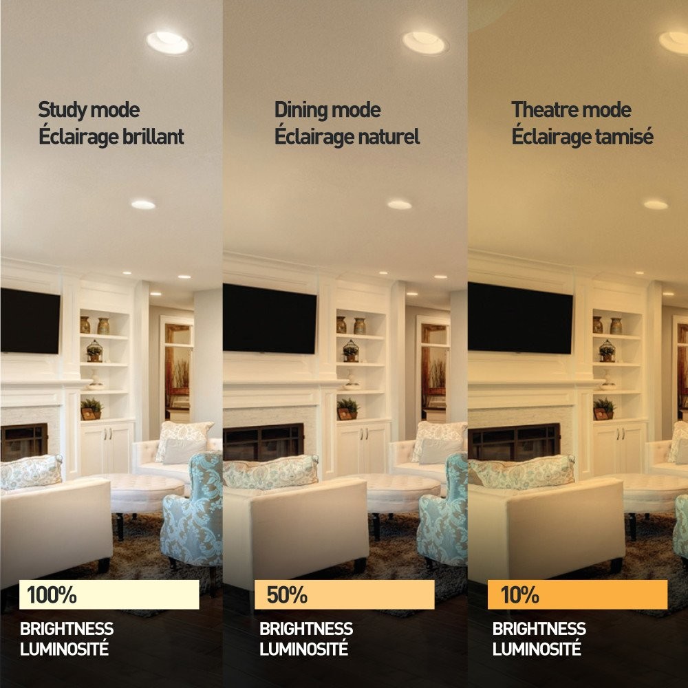 Globe Electric Recessed Lighting, 6 W, White