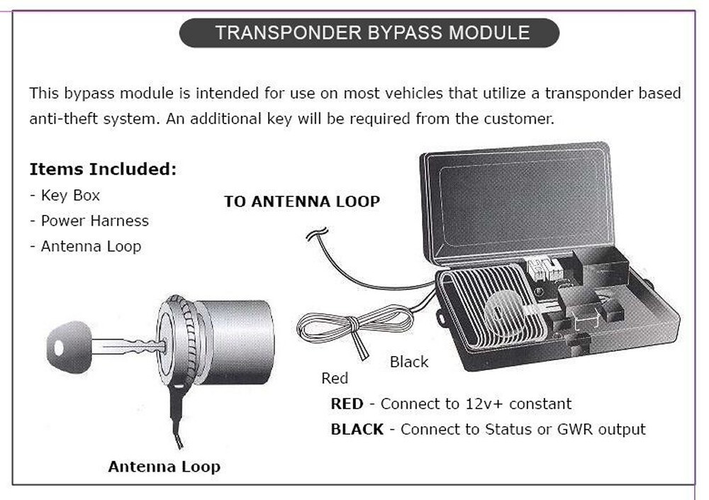 Transponder Immobiliser Bypass Module TBM01