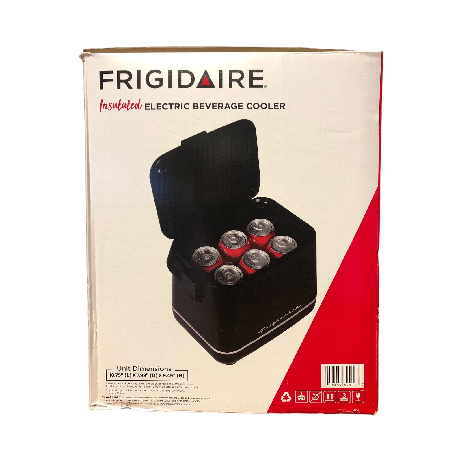 Frigidaire Insulated Electric Beverage Cooler Holds Six 12 oz. Cans