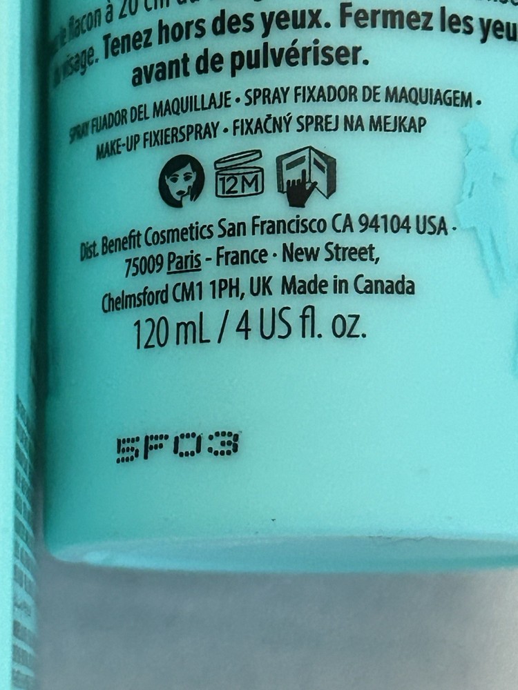 Benefit The POREfessional Super Setter Setting Spray 4 Oz NIB