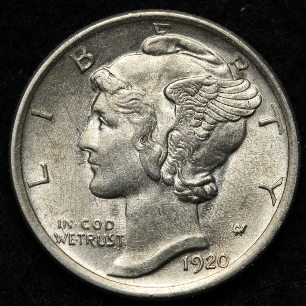 1920 Mercury Silver Dime BU *UNCIRCULATED* MS E378 TYBR