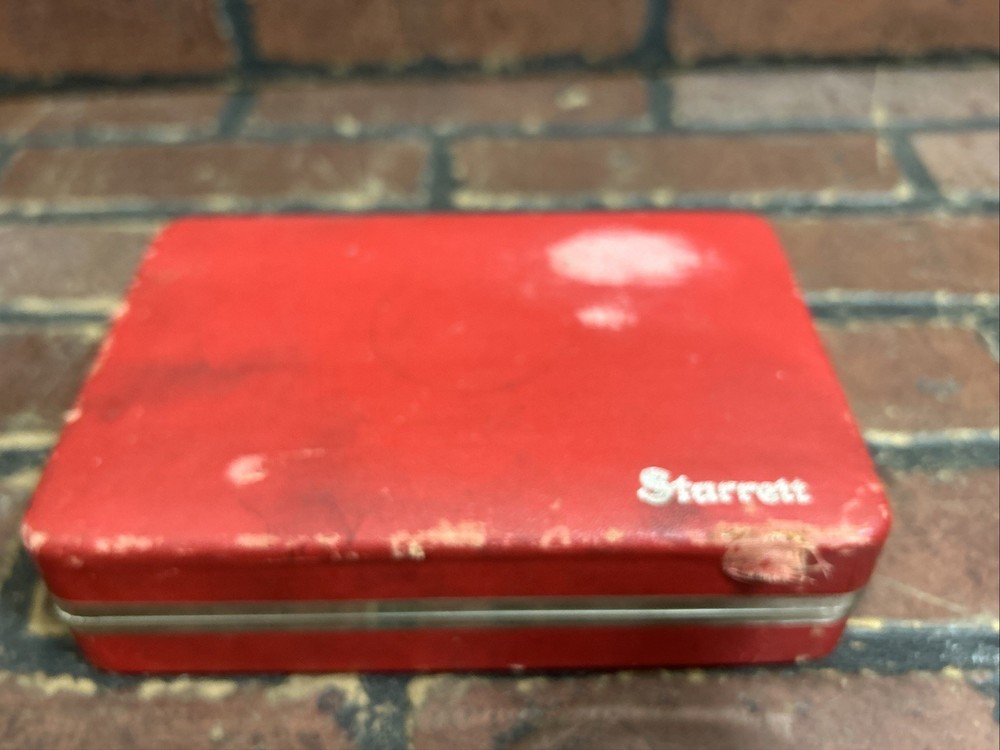Vintage Starrett No.196 Dial Indicator with Case