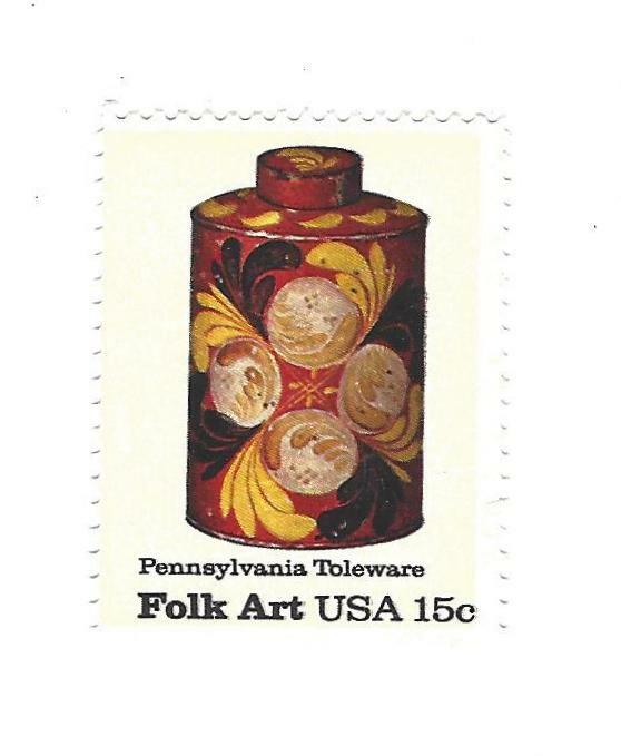STAMP US SCOTT 1776 "Toleware-Tea Caddy" 15 CENT 1979 MNH
